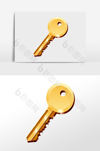 手绘锁具开锁工具锁子钥匙插画图片