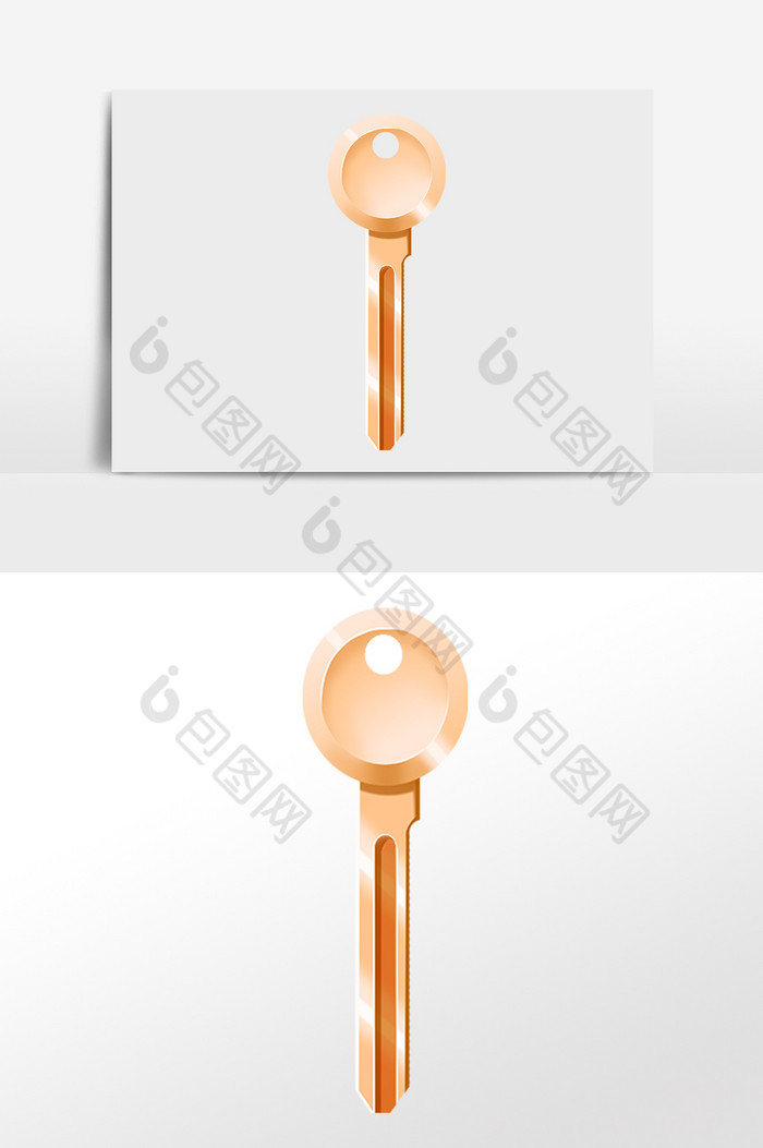 锁具开锁工具金色钥匙插画图片图片