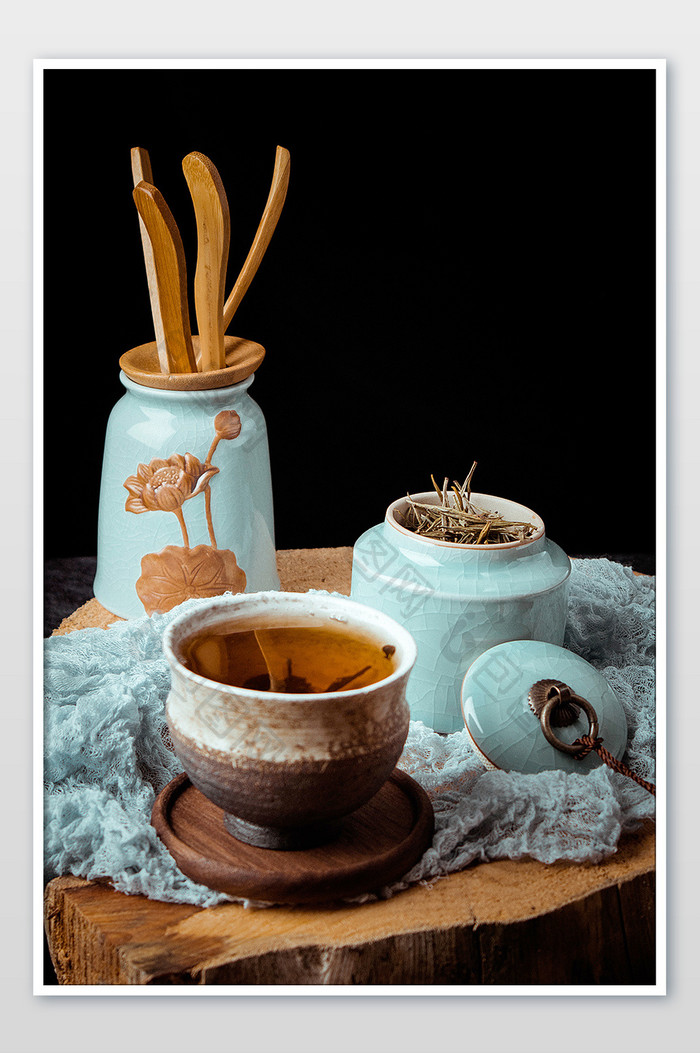 中国风传统茶文化茶具摄影图片