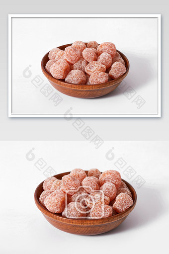 冰糖金桔蜜饯零食白底图果干美食摄影图片