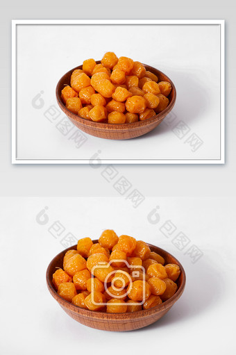 珍珠梅蜜饯零食果干白底图美食摄影图片