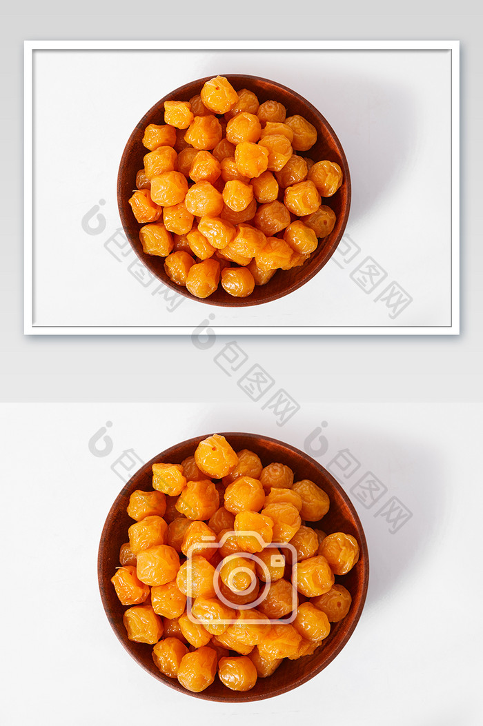 珍珠梅蜜饯零食白底图果干美食摄影图片
