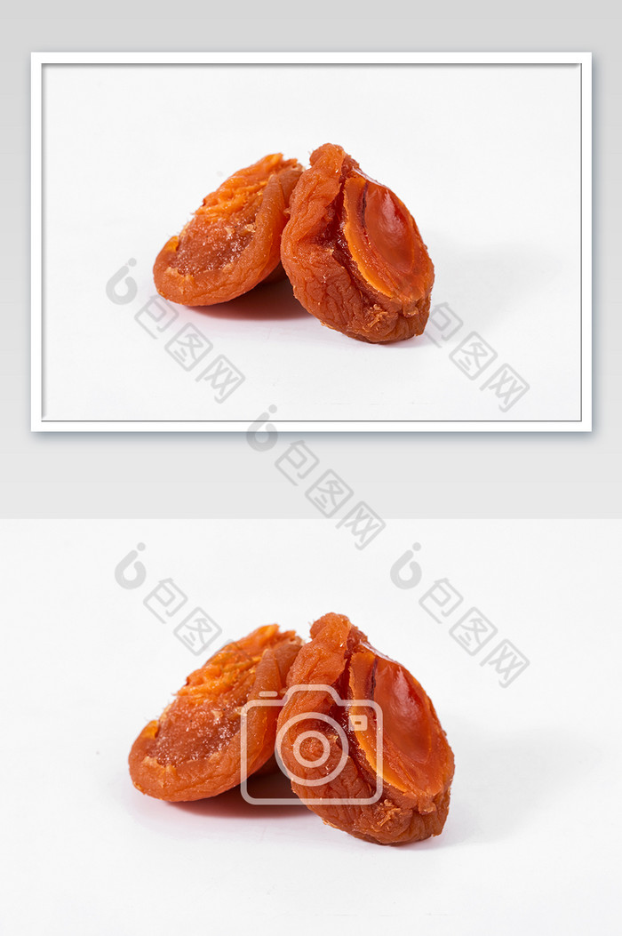 橙色桃片蜜饯零食白底图果干美食摄影图片图片
