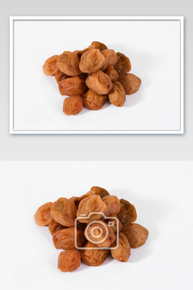 苏式话梅零食蜜饯果干白底图美食摄影图片