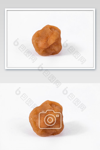 苏式话梅零食蜜饯白底图果干美食摄影图片