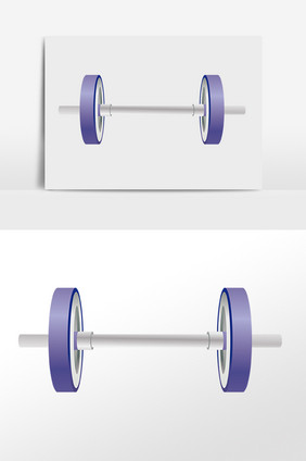 手绘健身器材器械举重哑铃插画