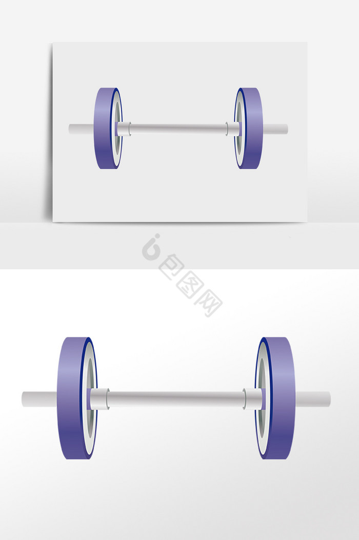 健身器材器械举重哑铃插画图片