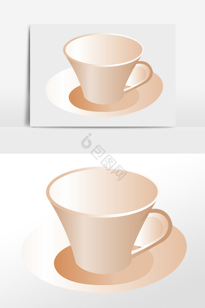 厨房用品餐具咖啡杯插画图片