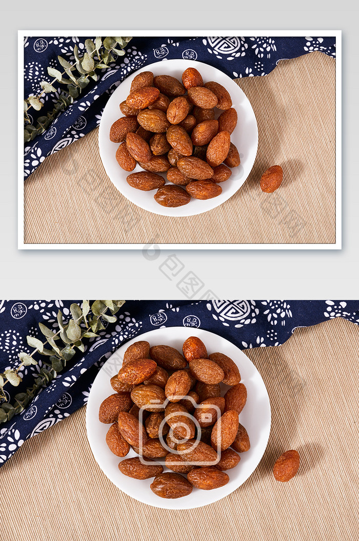 九制橄榄蜜饯零食碟子果干美食摄影图片
