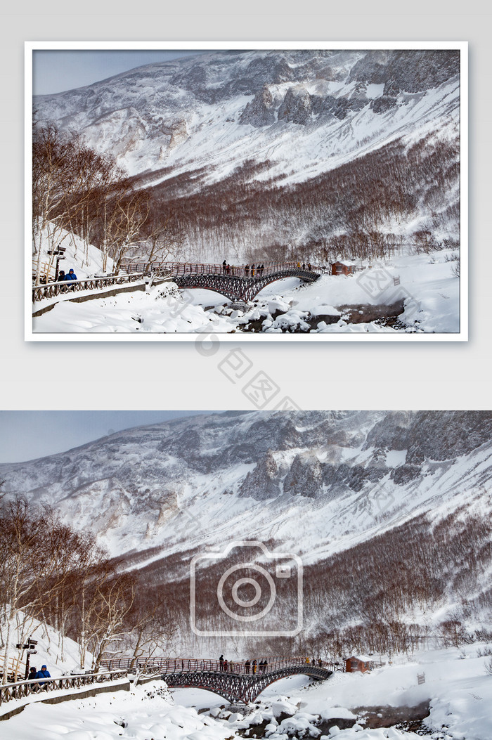 长白山冬季风光摄影照片