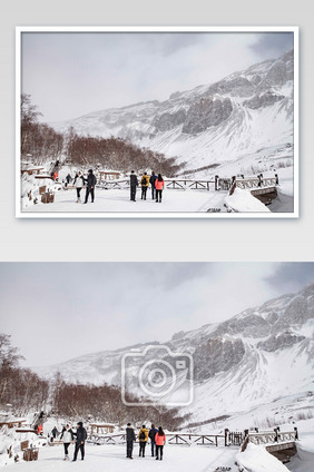 长白山脉冰雪旅游图片