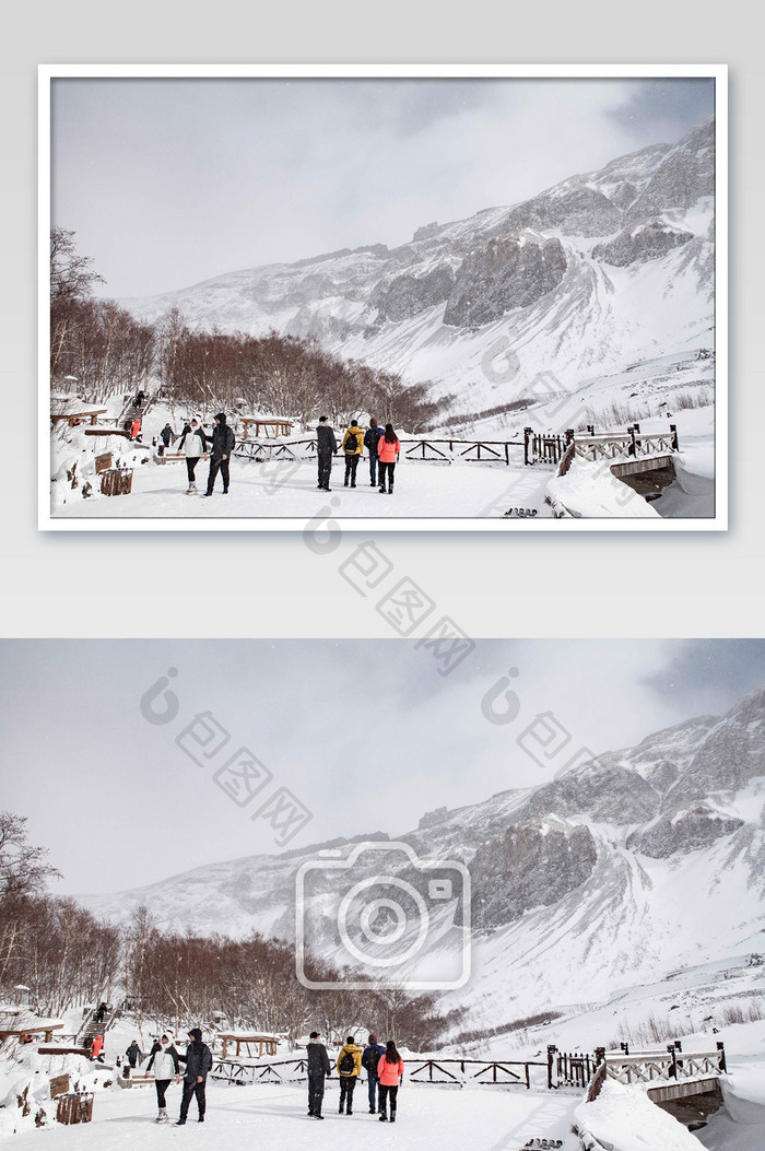 长白山脉冰雪旅游图片