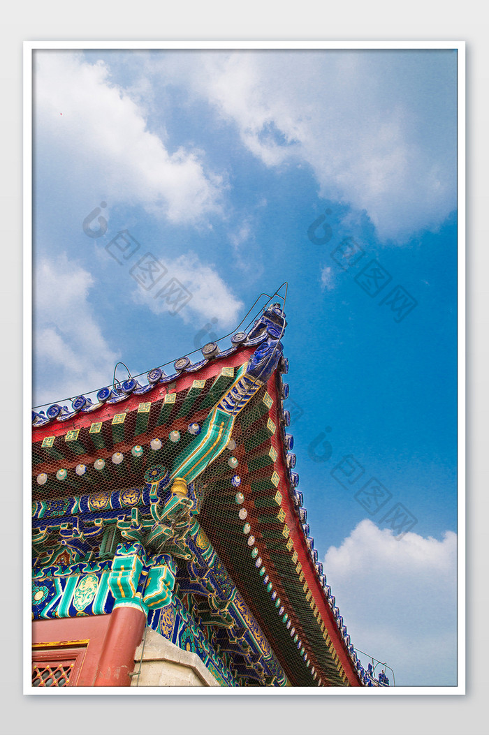 北京故宫博物院吊脚摄影图片