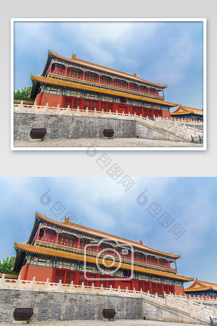 北京故宫博物院大门摄影图