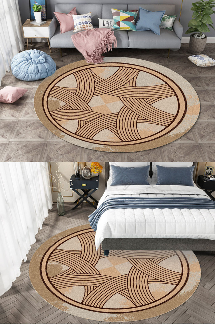 欧式复古花纹美式宫延沙发地毯图案图片