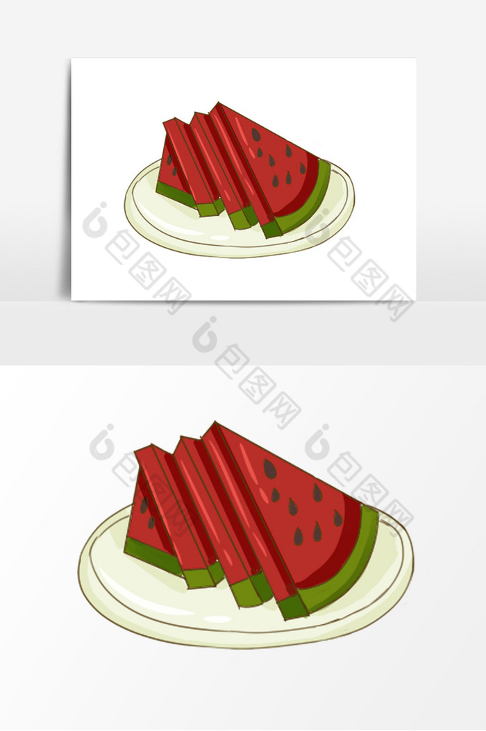 夏日水果切片西瓜图片图片