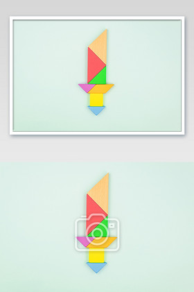 儿童教育益智玩具七巧板之宝剑