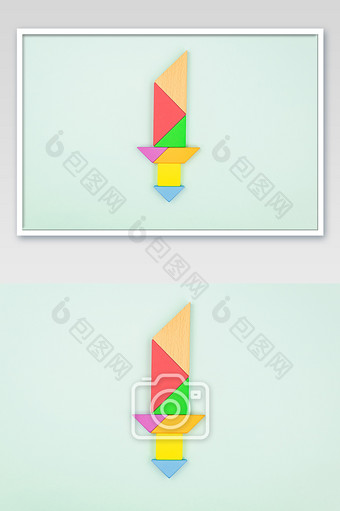 儿童教育益智玩具七巧板之宝剑