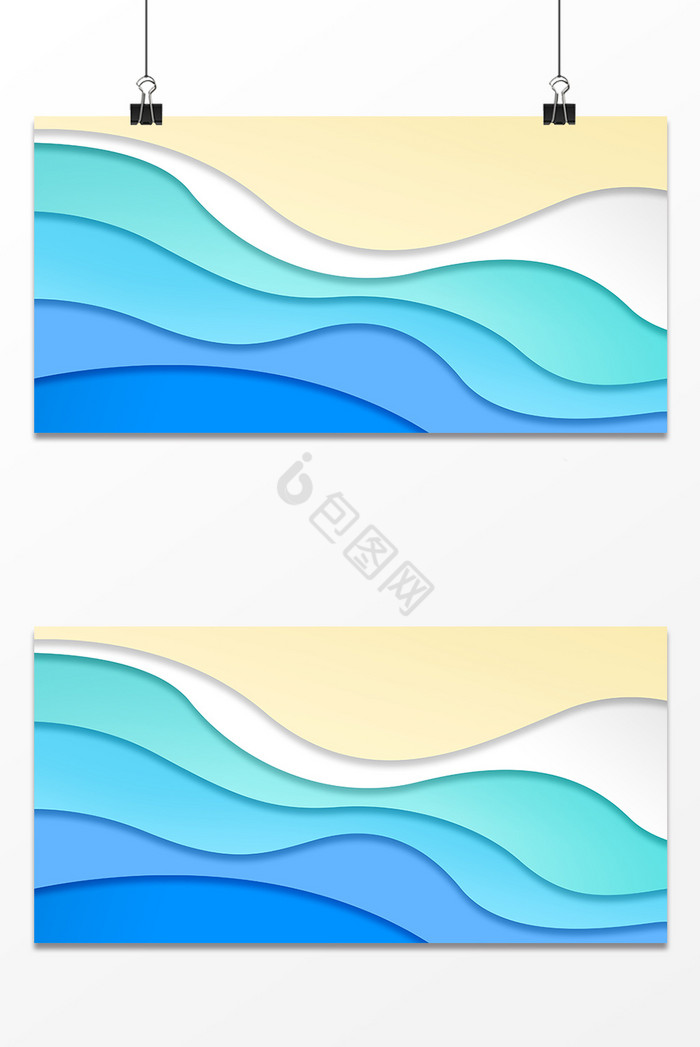 夏季沙滩海水