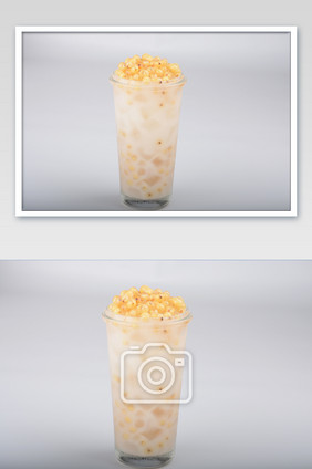 好吃的薏仁龙珠奶茶辅料摄影图