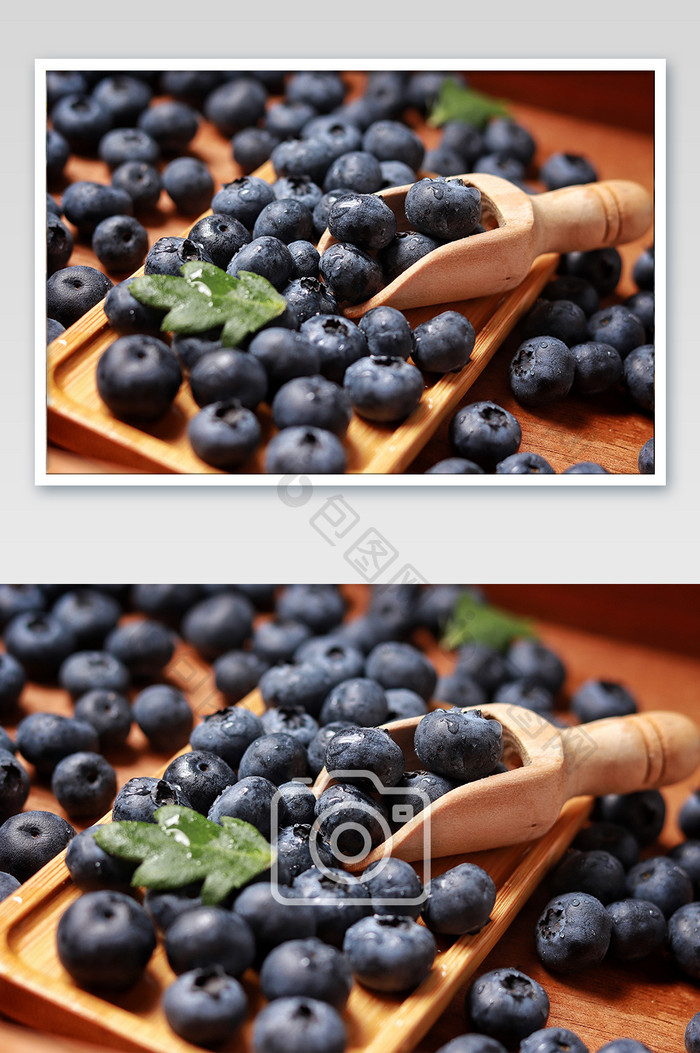 新鲜蓝莓产品海报图