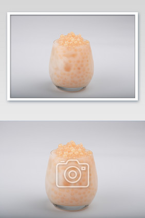 好吃的香芋龙珠奶茶添加物摄影图