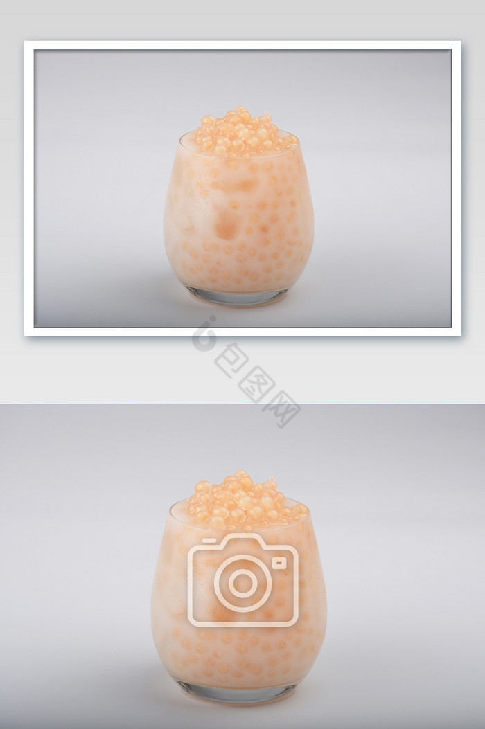 好吃的香芋龙珠奶茶添加物摄影图图片