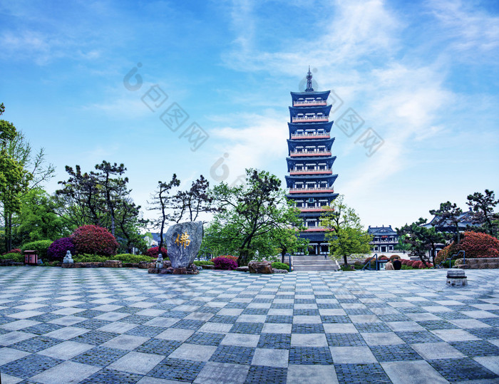 江苏省扬州市千年古寺大明寺栖灵塔