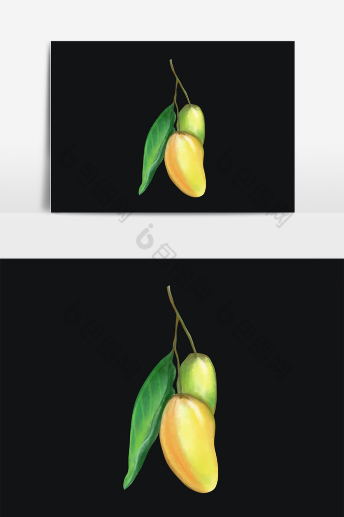 甜点水果芒果插画图片图片