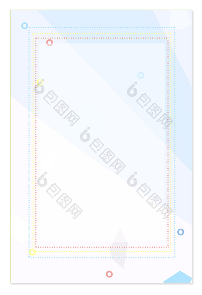 小清新简约扁平几何图形背景