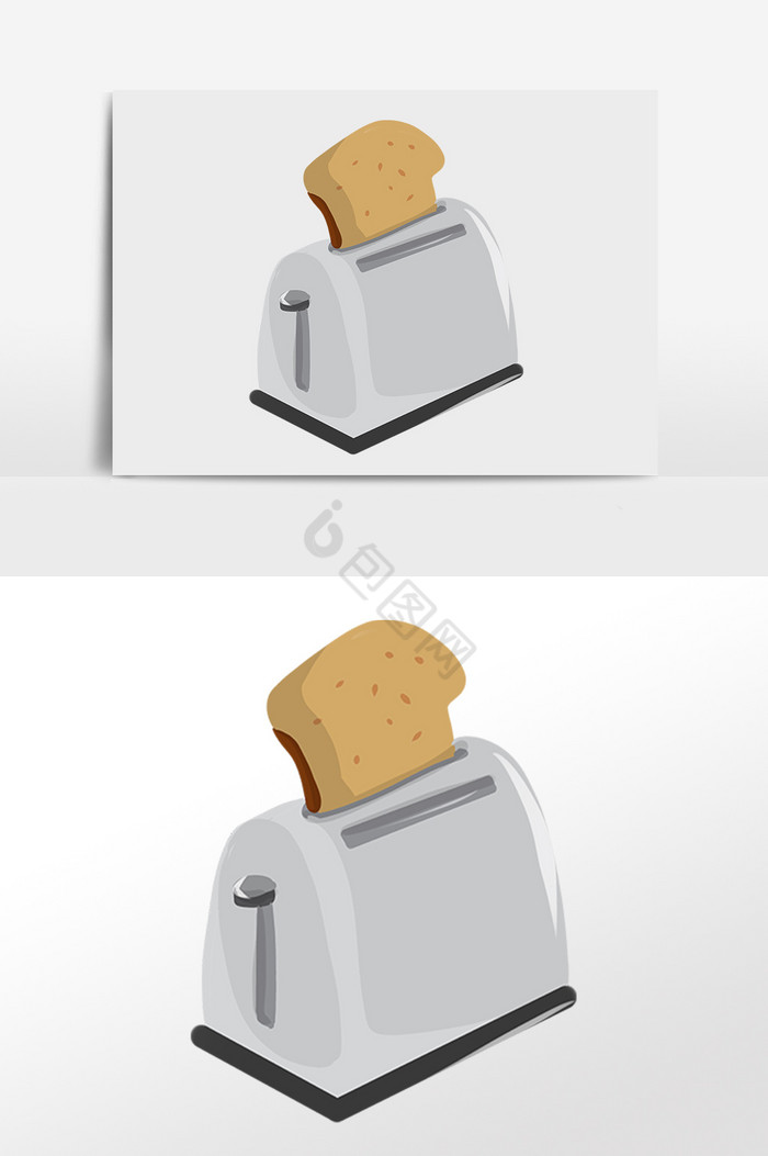 日常生活电器面包机插画图片