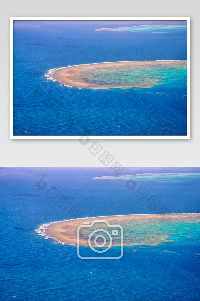 凯恩斯诺曼礁航拍自然风光摄影图片