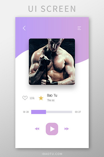 音乐APP播放UI移动界面图片