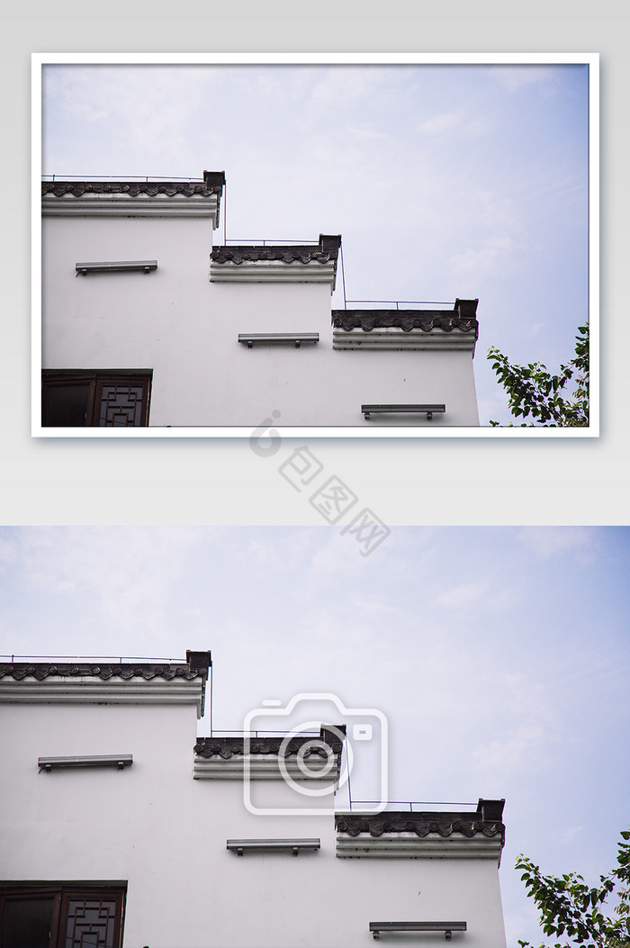 徽派中式传统建筑摄影图图片