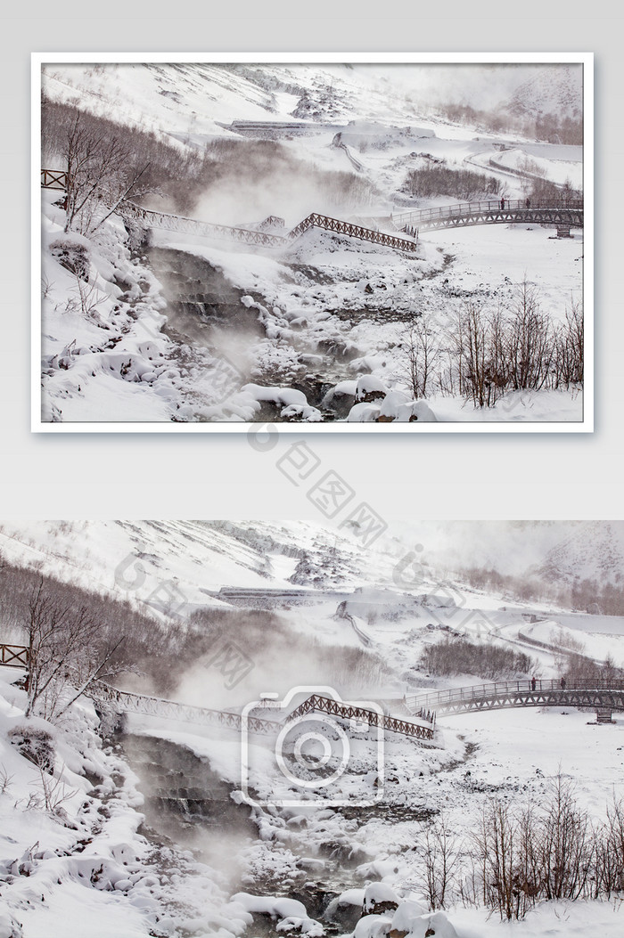 长白山冬季大雪风光图片