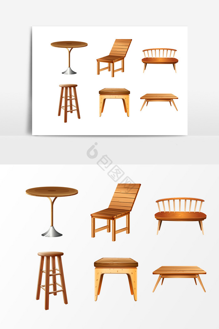 木质桌椅图片