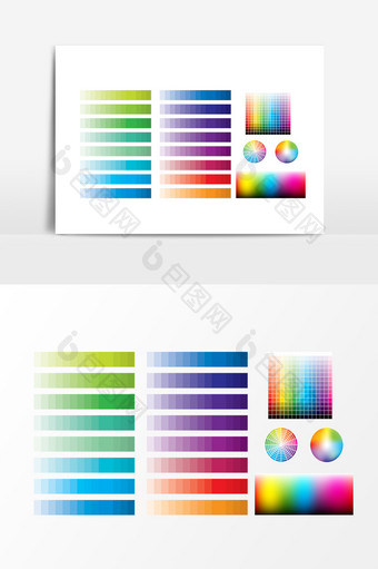 矢量色谱色环设计素材图片