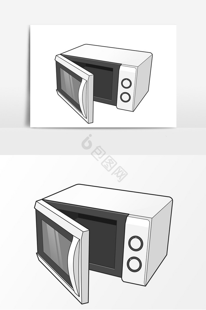 微波炉形象图片