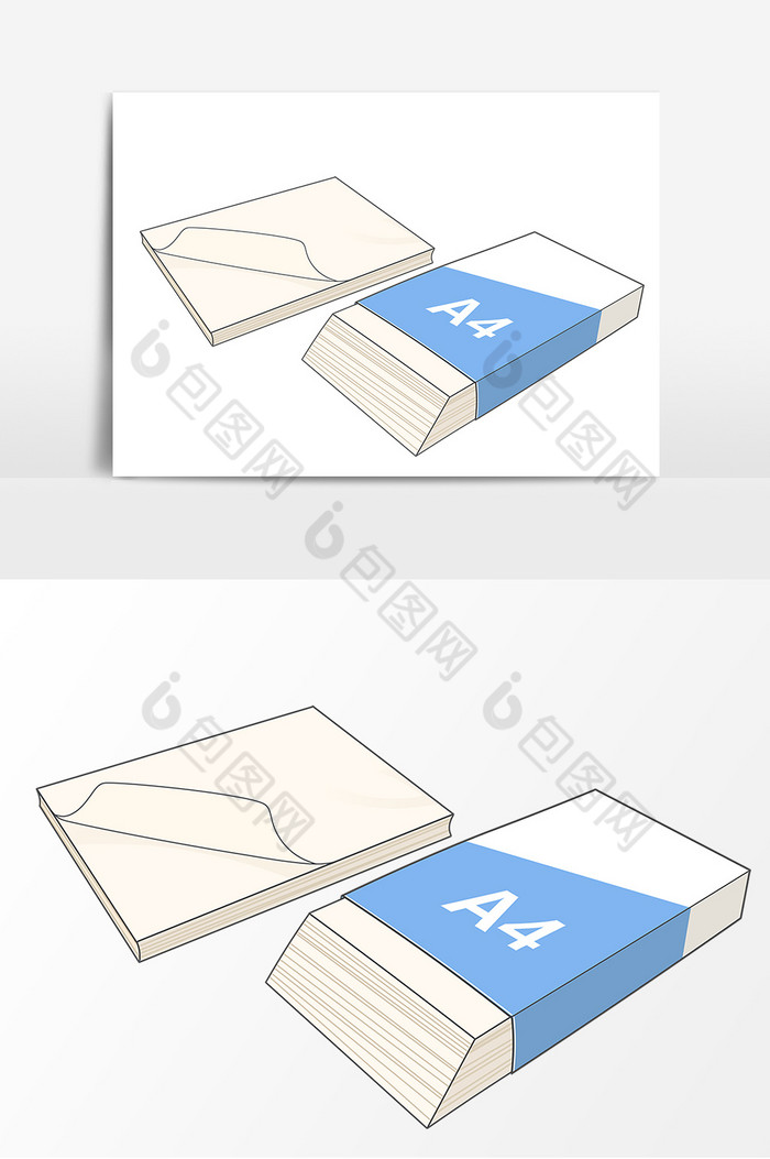 办公用具A4纸图片图片