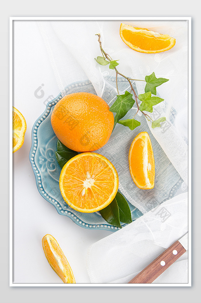 橙子橙汁水果俯拍海报摄影图片图片