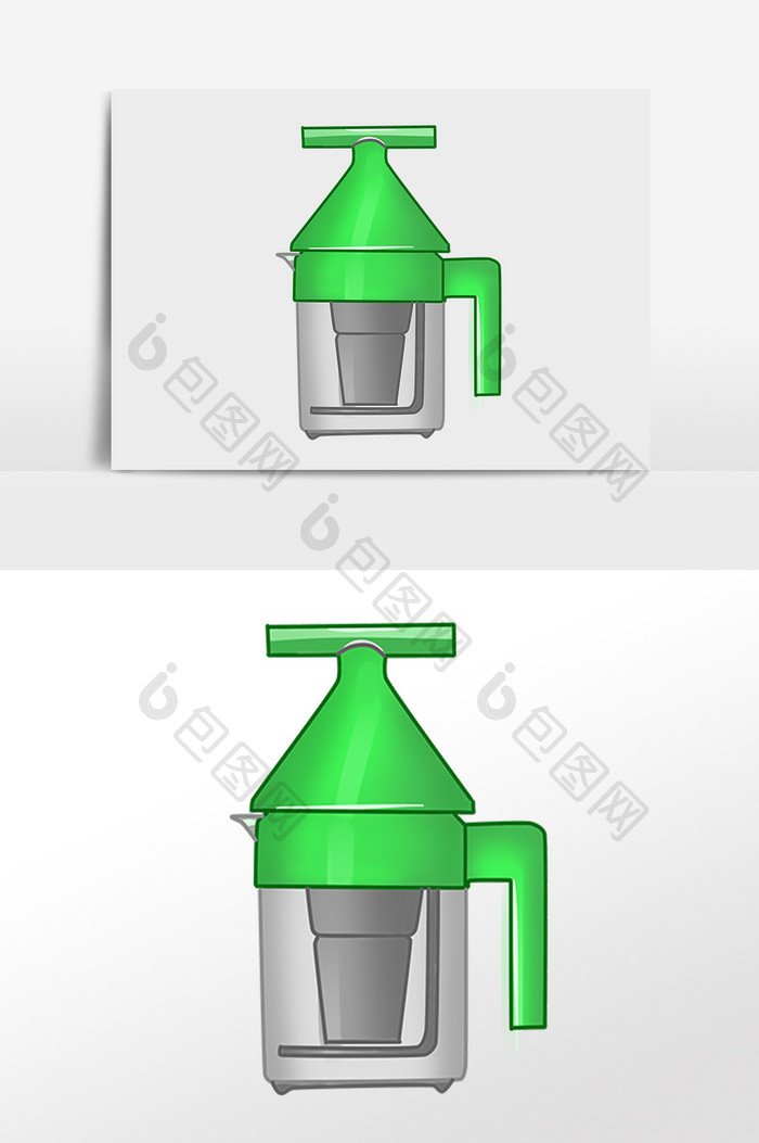 手绘生活家电电器绞肉机插画