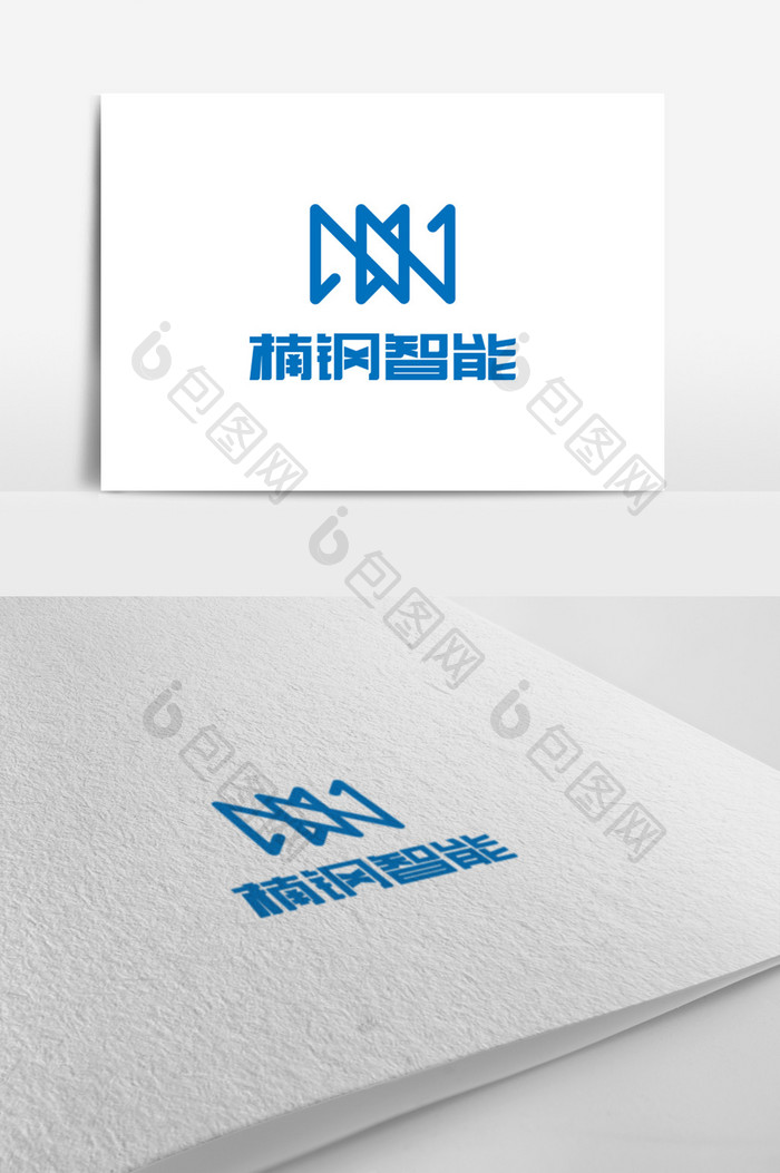 蓝色科技智能家居logo（字体已设计）