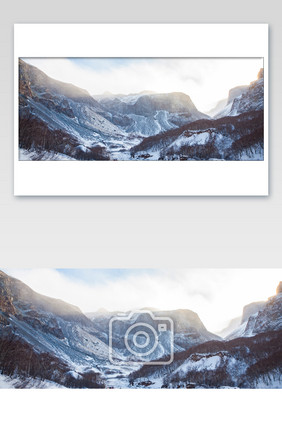 长白山宽幅冬季摄影