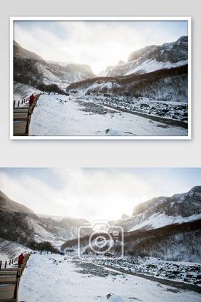 长白山冬季雪景图片