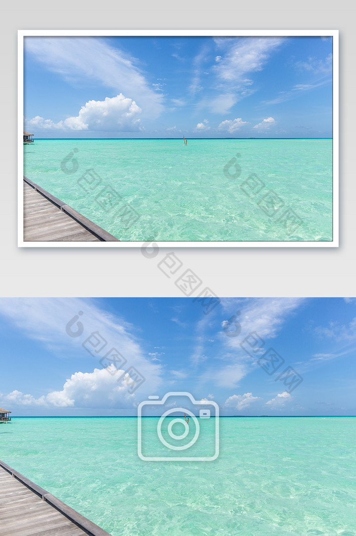 马尔代夫水上帆船运动摄影图片图片