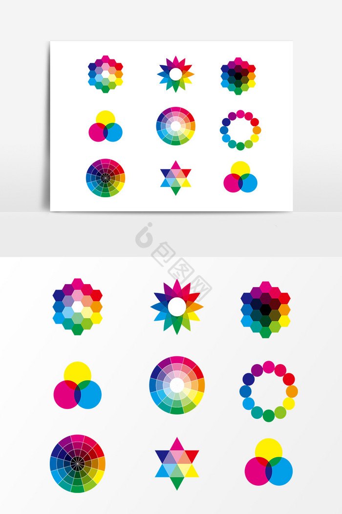 RGB色谱色环图片