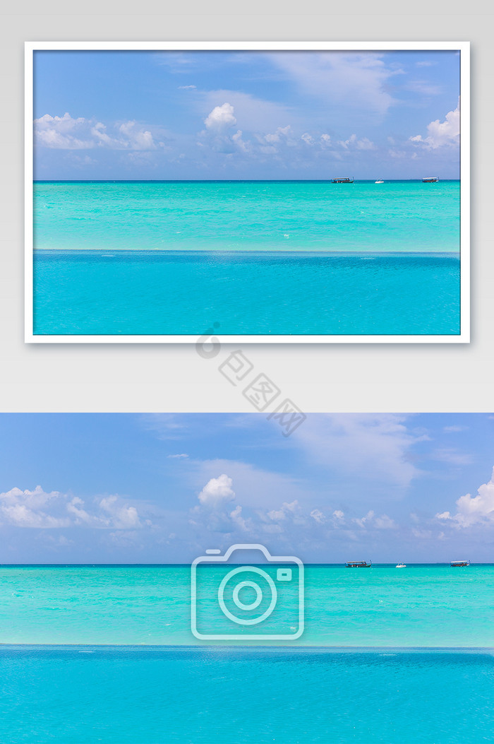 马尔代夫度假酒店无边泳池摄影图片