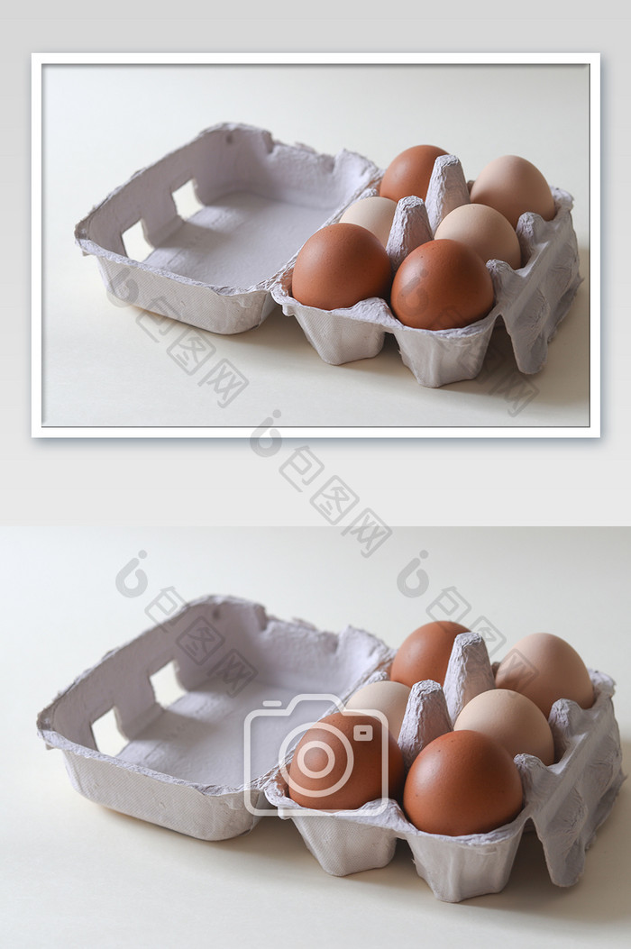 农家鸡蛋洋鸡蛋盒装鸡蛋商品图