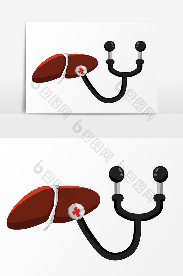 世界肝炎日肝内脏人体器官与听诊器