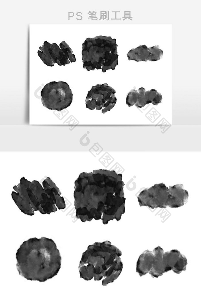 高质量国画水墨PS笔刷图片图片